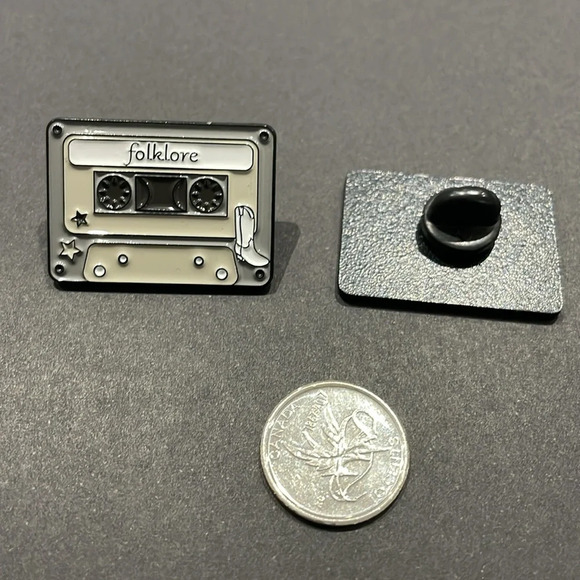 $5 Bundled Taylor Swift Folklore Cassette Metal Enamel Pin - Picture 2 of 2